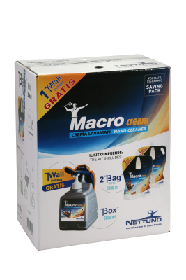 Akční set MACROCREAM 3x3000ml + T-WALL